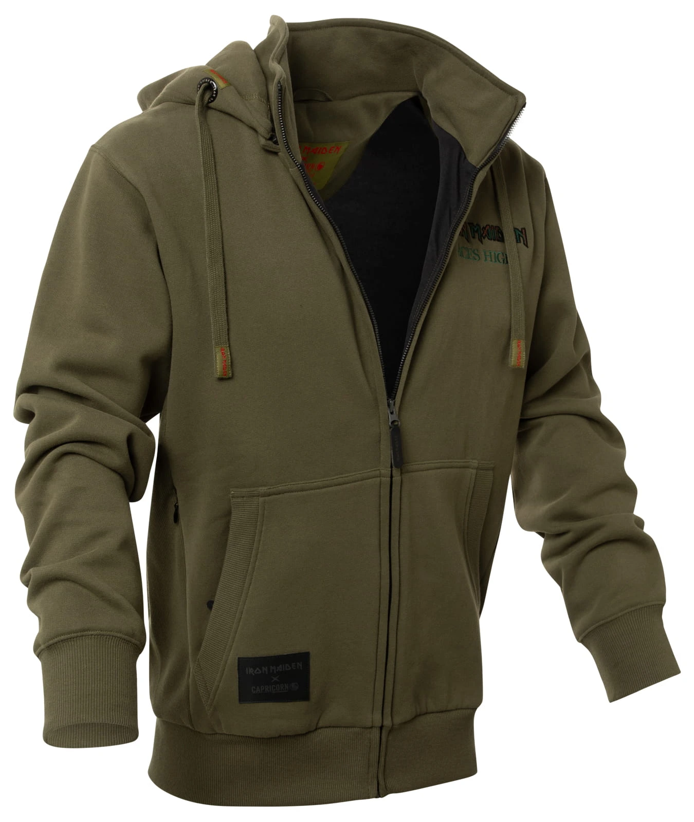 Kapuzenjacke Iron Maiden x Capricorn Rockwear Aces High Classic Line ( oliv )