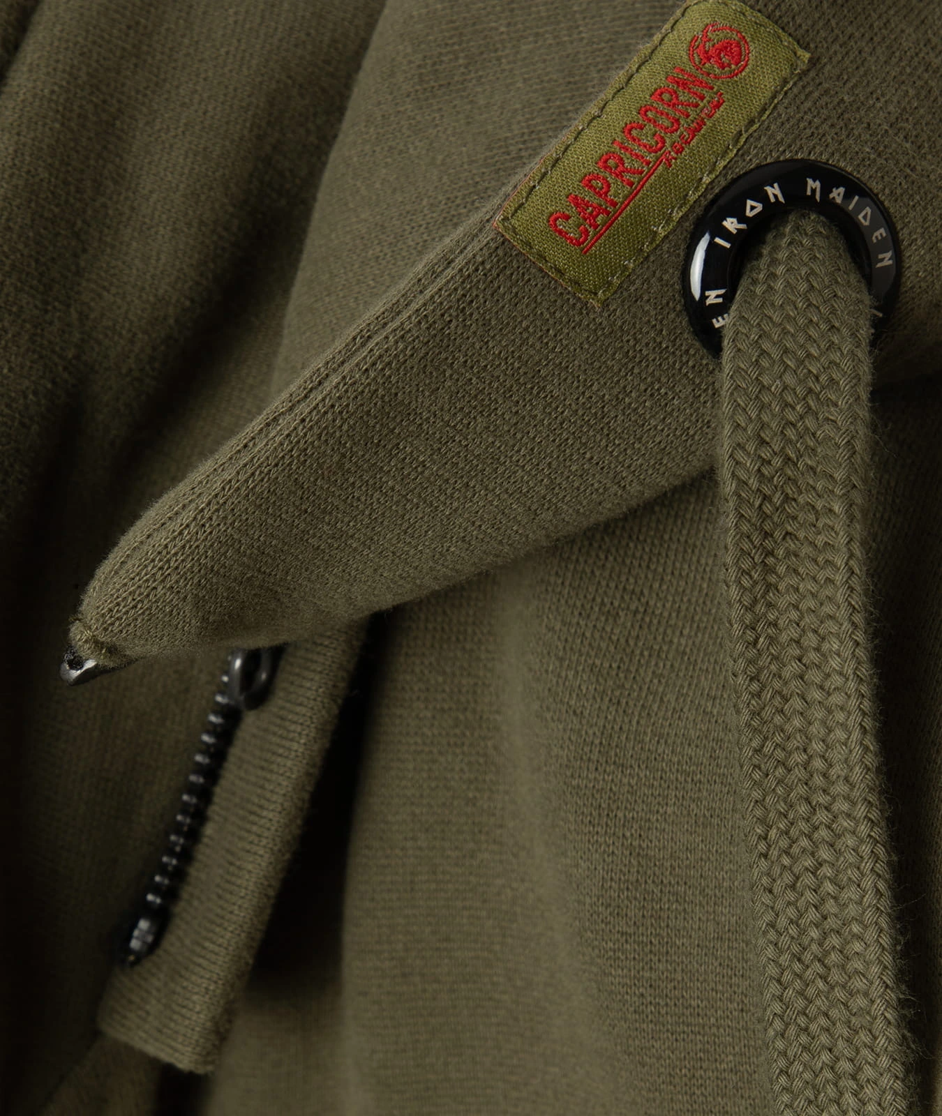 Kapuzenjacke Iron Maiden x Capricorn Rockwear Aces High Classic Line ( oliv )