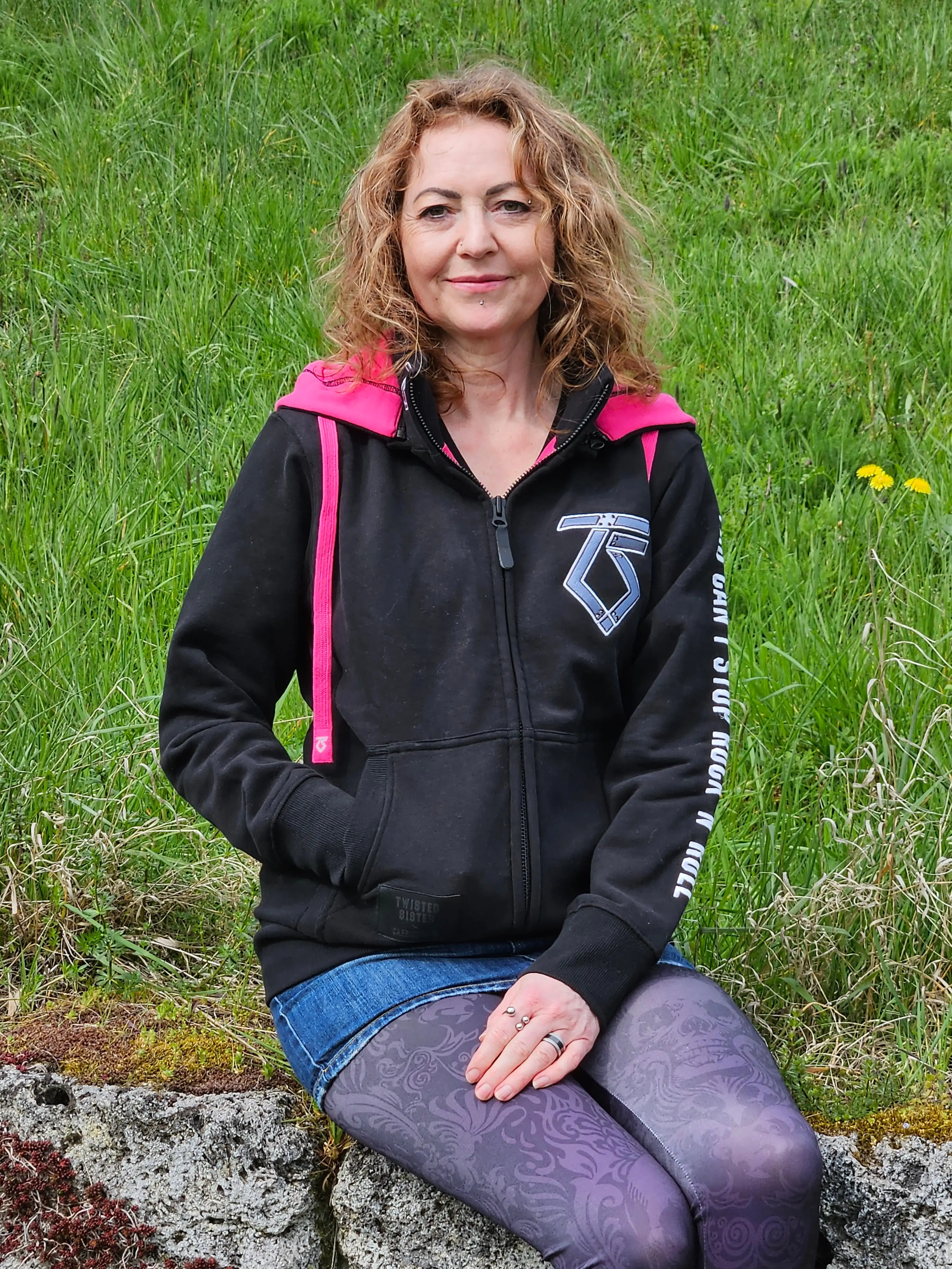 Damen Zip-Hoodie Twisted Sister x Capricorn Rockwear You can't stop Rock'n Roll Frauen Kapuzenjacke ( womens fit )