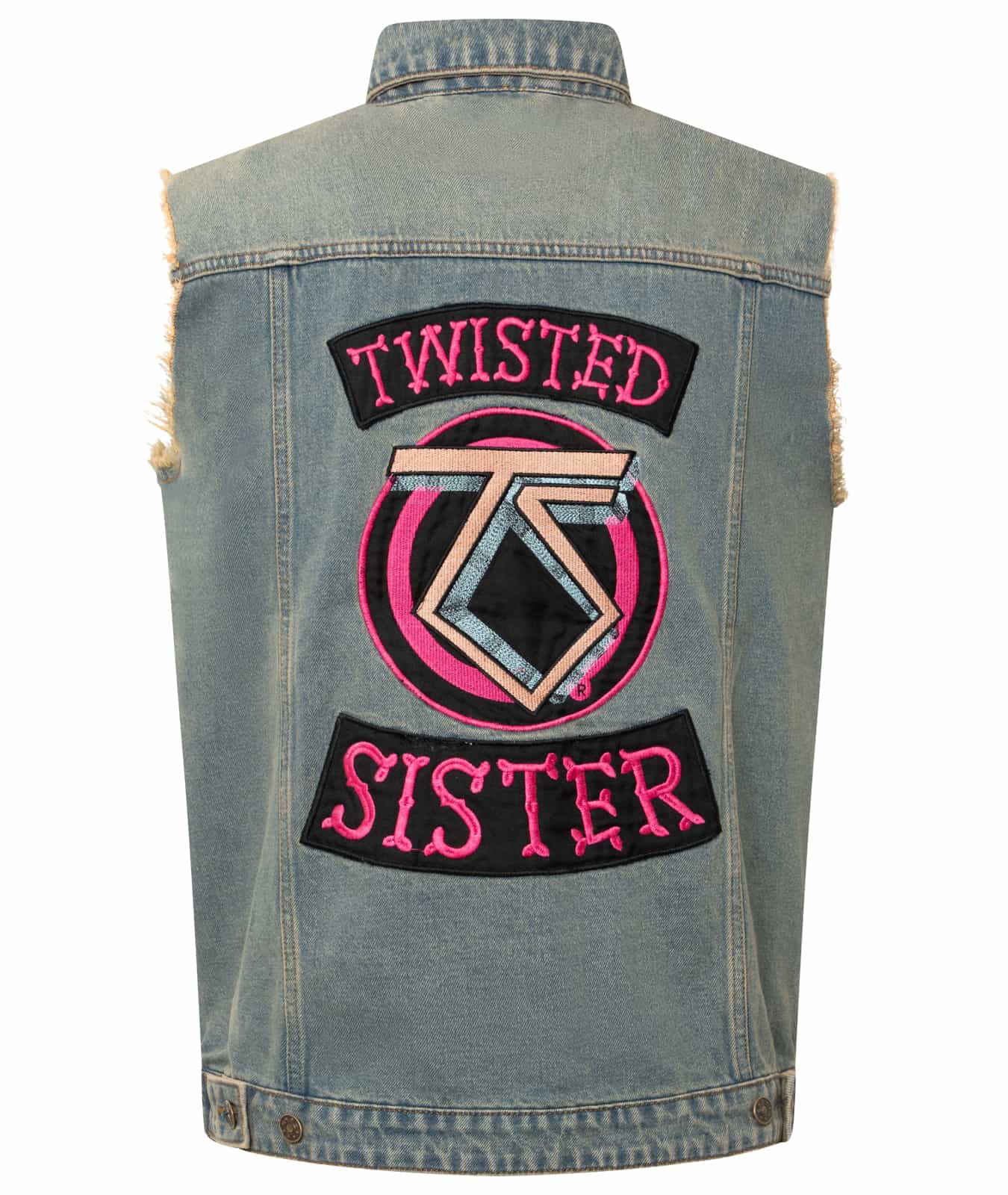 Twisted Sister x Capricorn Rockwear Jeans Weste TS Logo
