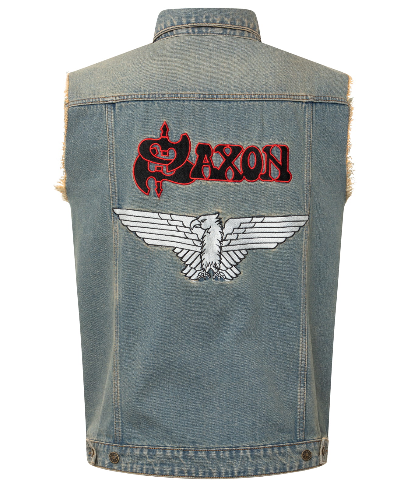 Saxon x Capricorn Rockwear Jeans Weste Eagle