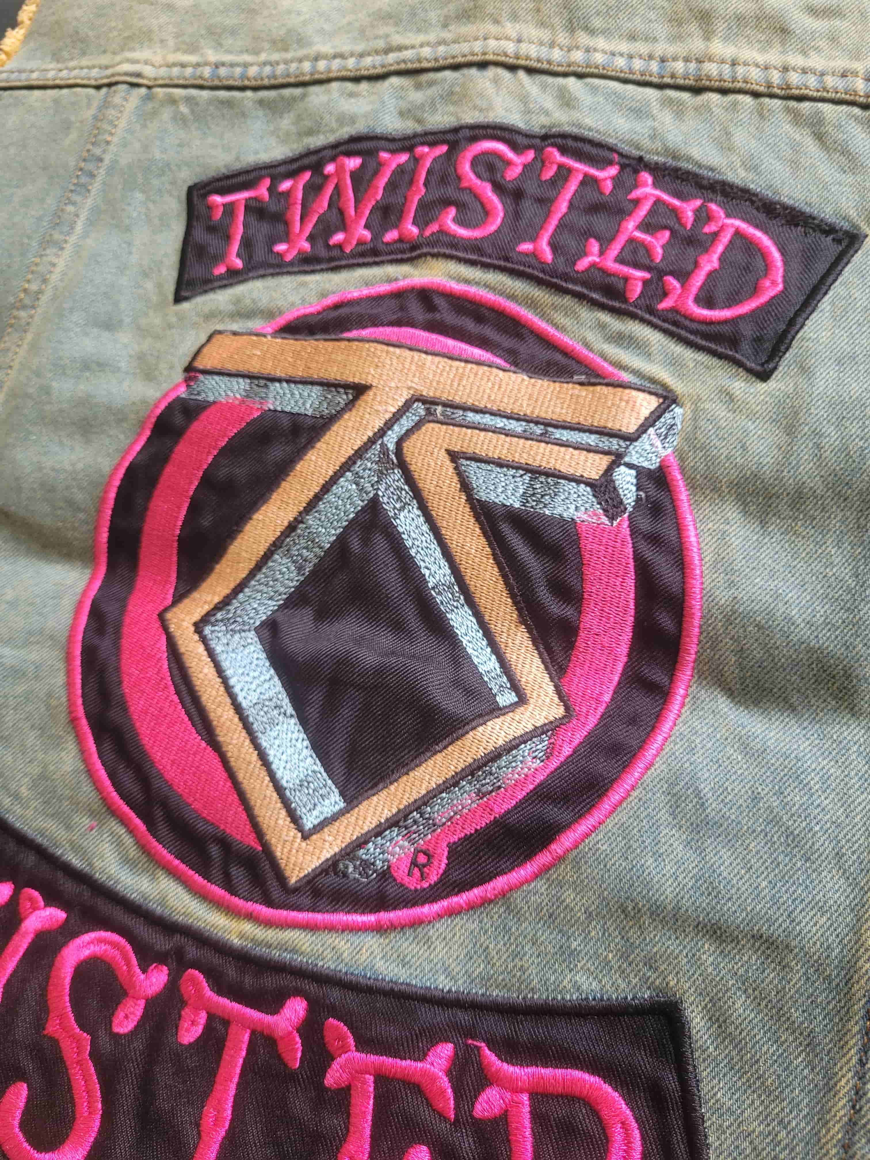 Twisted Sister x Capricorn Rockwear Jeans Weste TS Logo