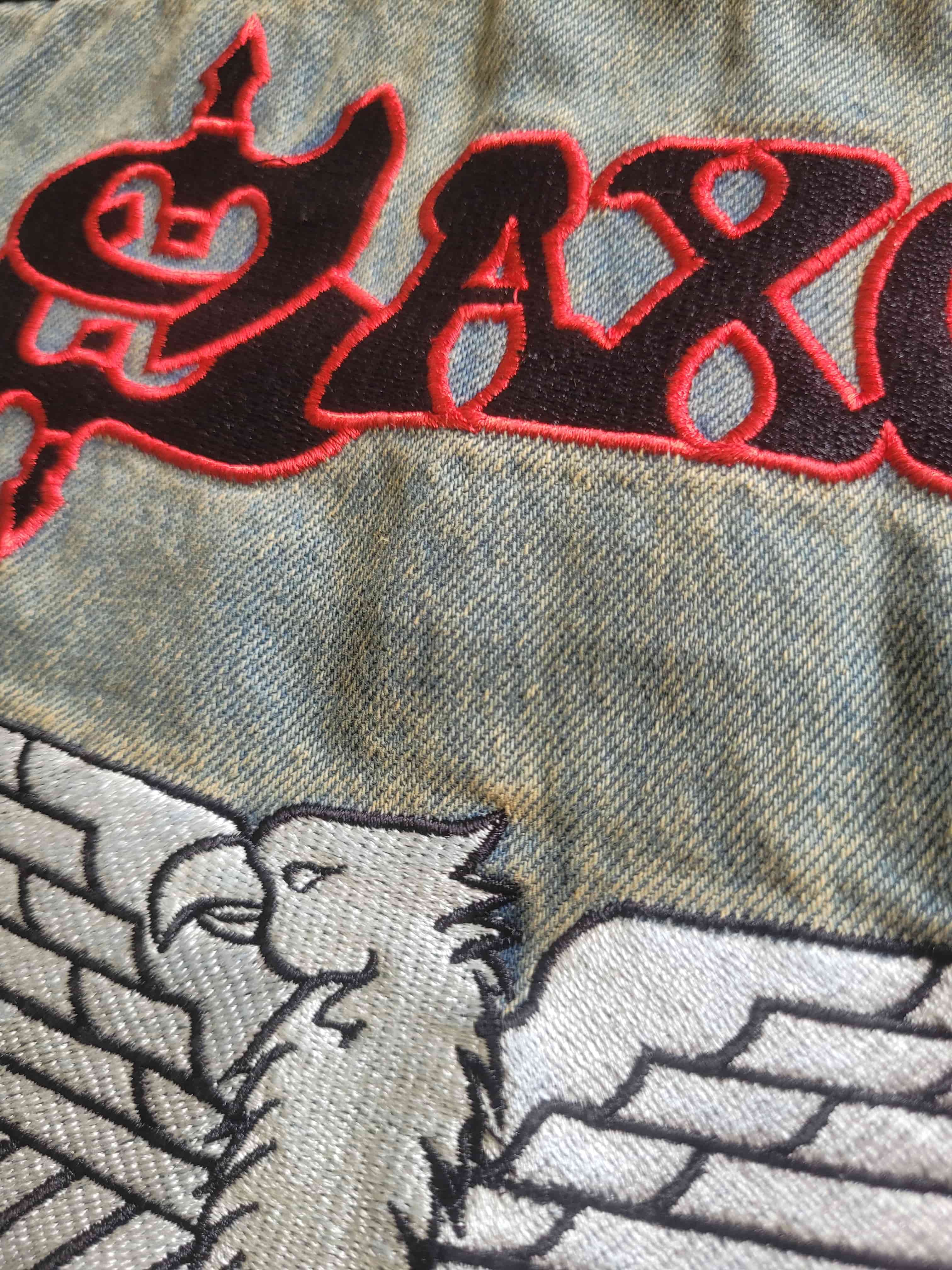 Saxon x Capricorn Rockwear Jeans Weste Eagle
