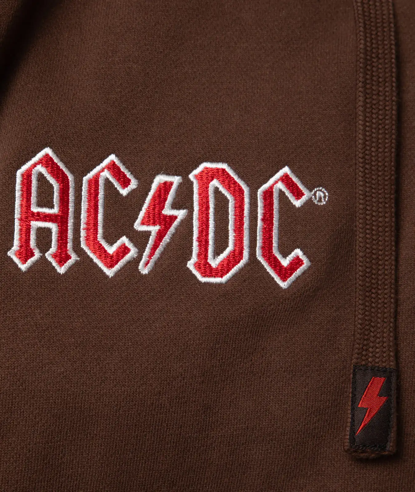 Kapuzenjacke AC/DC x Capricorn Rockwear Logo Classic Line ( braun )