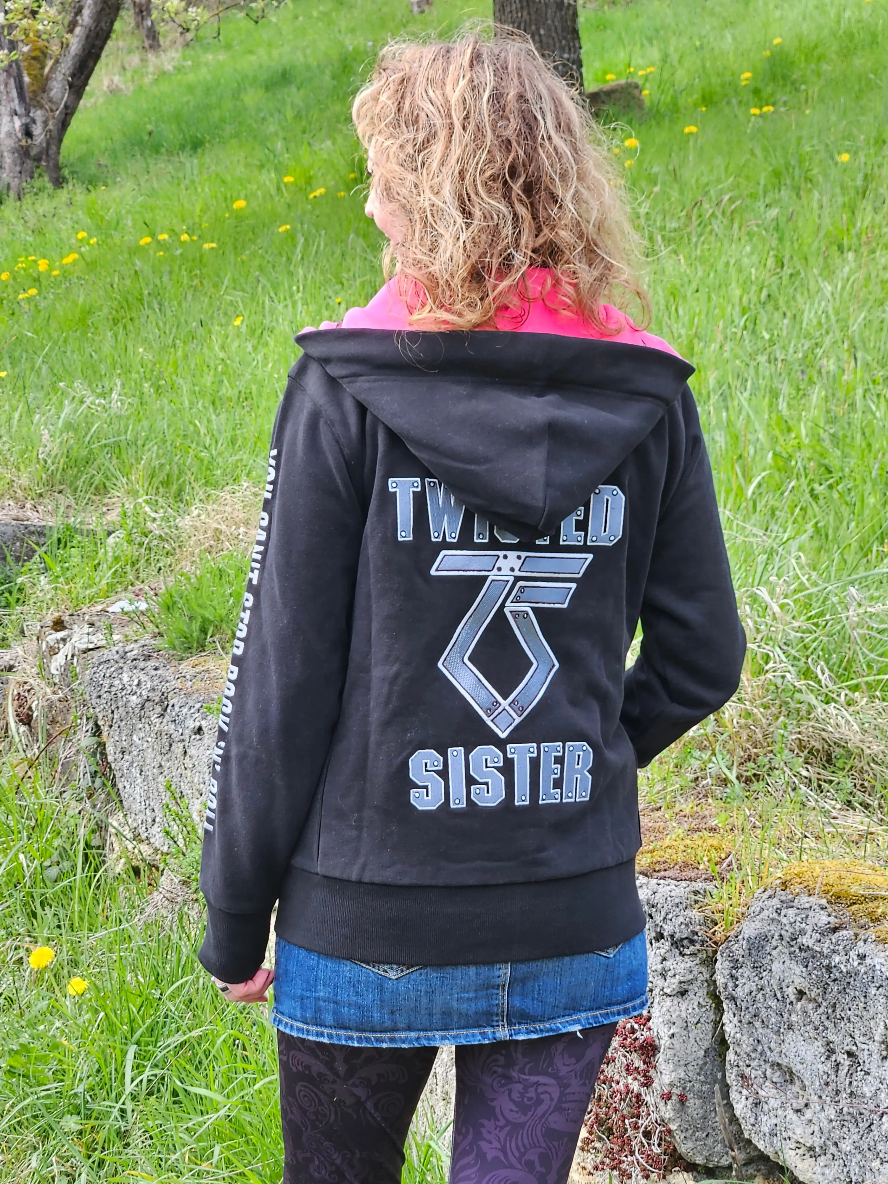 Damen Zip-Hoodie Twisted Sister x Capricorn Rockwear You can't stop Rock'n Roll Frauen Kapuzenjacke ( womens fit )