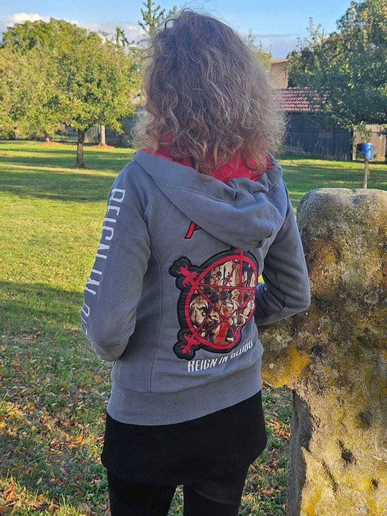 Damen Zip-Hood Slayer x Capricorn Rockwear Reign in Blood 40th Anniversary