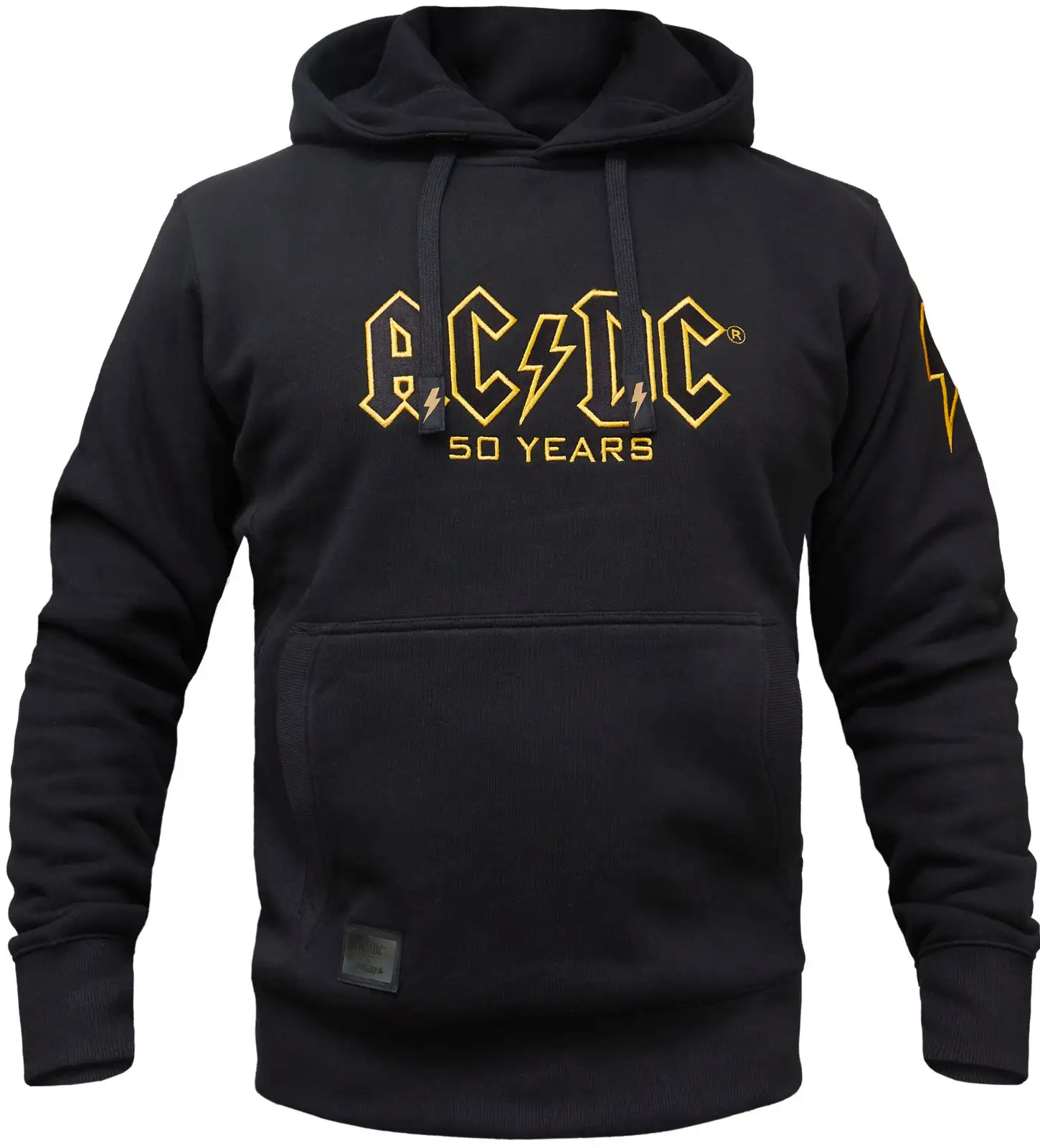 Hoodie AC/DC x Capricorn Rockwear Black logo 50 Years > Größe S bis 5XL