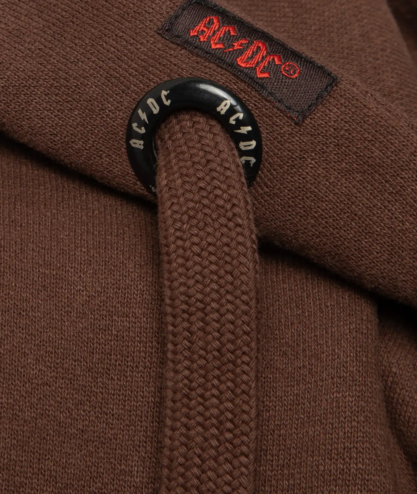 Kapuzenjacke AC/DC x Capricorn Rockwear Logo Classic Line ( braun )