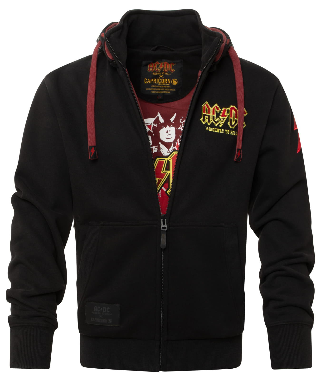 AC/DC x CAPRICORN Rockwear > Dicke Hoodies und Kapuzenjacken > von S ...