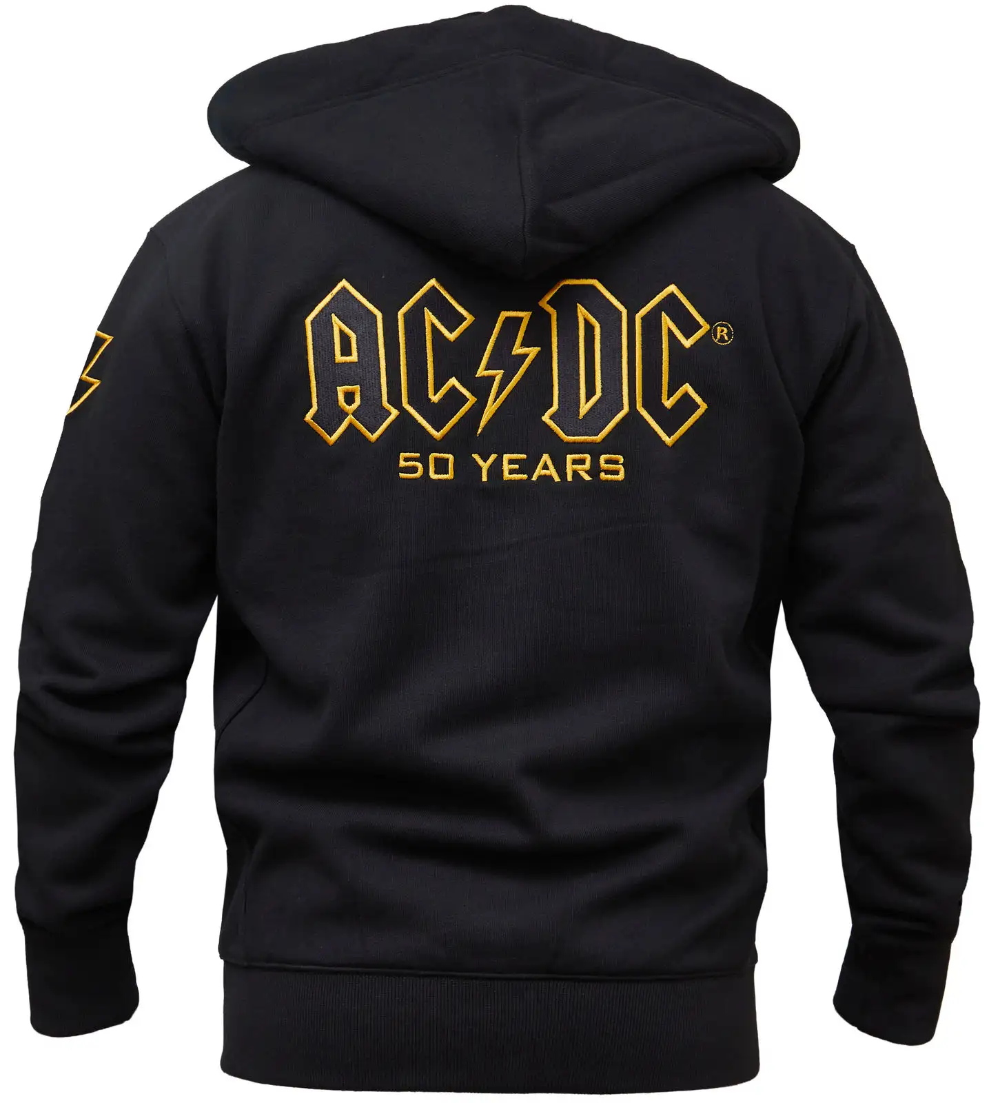AC/DC x Capricorn Rockwear Kapuzenjacke Black Logo 50 Years > Größen S ...