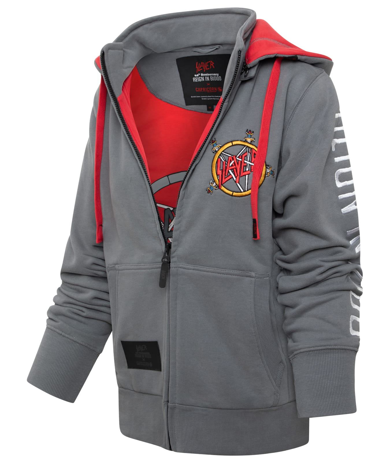 Damen Zip-Hood Slayer x Capricorn Rockwear Reign in Blood 40th Anniversary