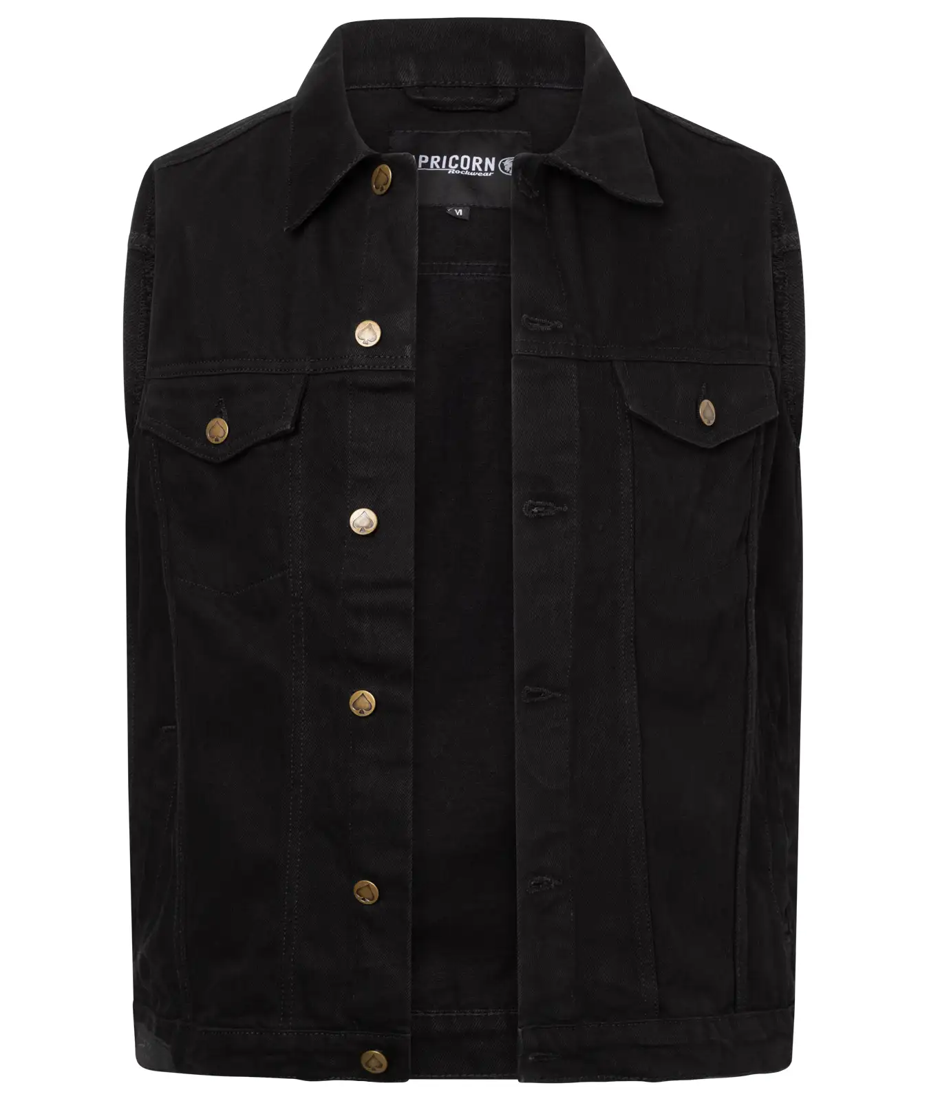 Jeans Weste schwarz