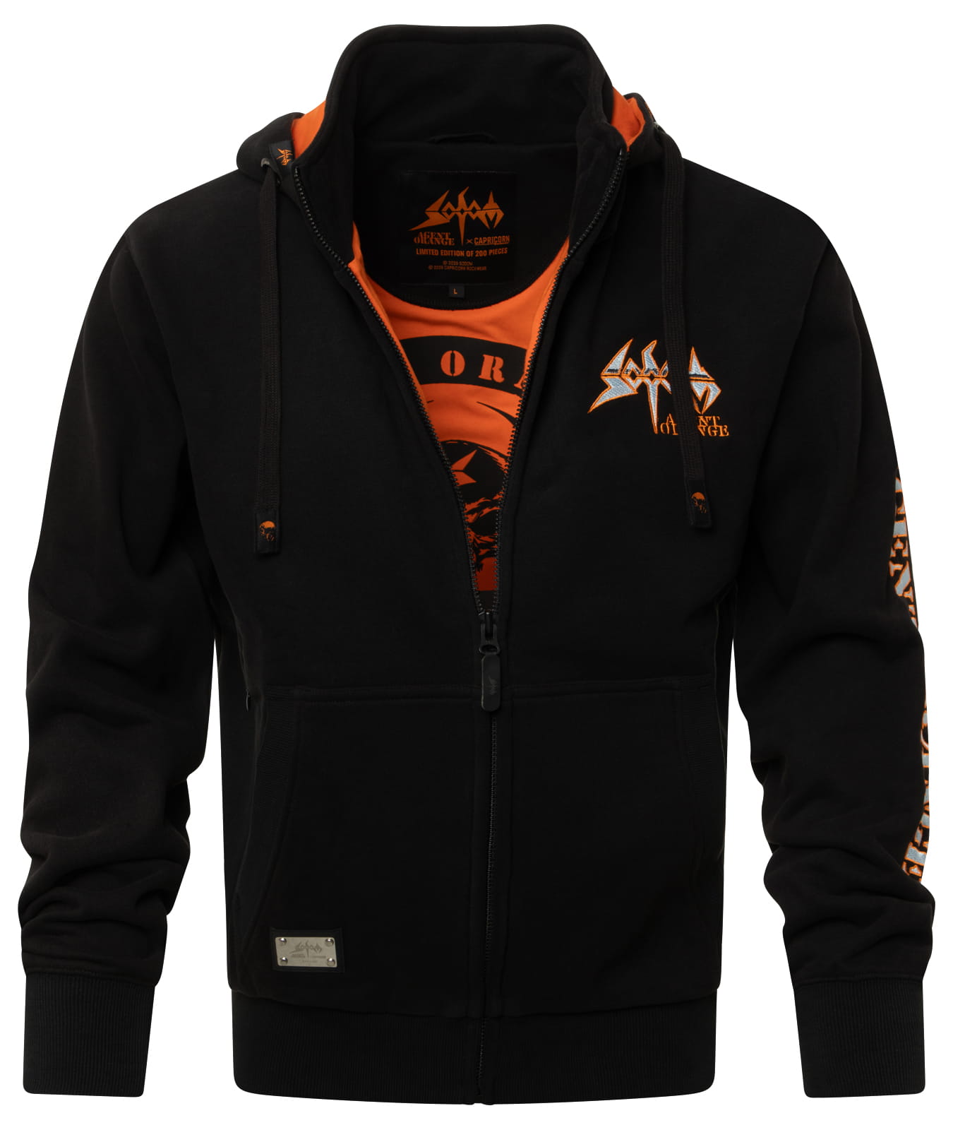 Sodom x Capricorn Rockwear Agent Orange Kapuzenjacke lim. Edit